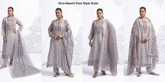 Diva Naariti Linen Pant Style Suits Wholesaler Gujarat