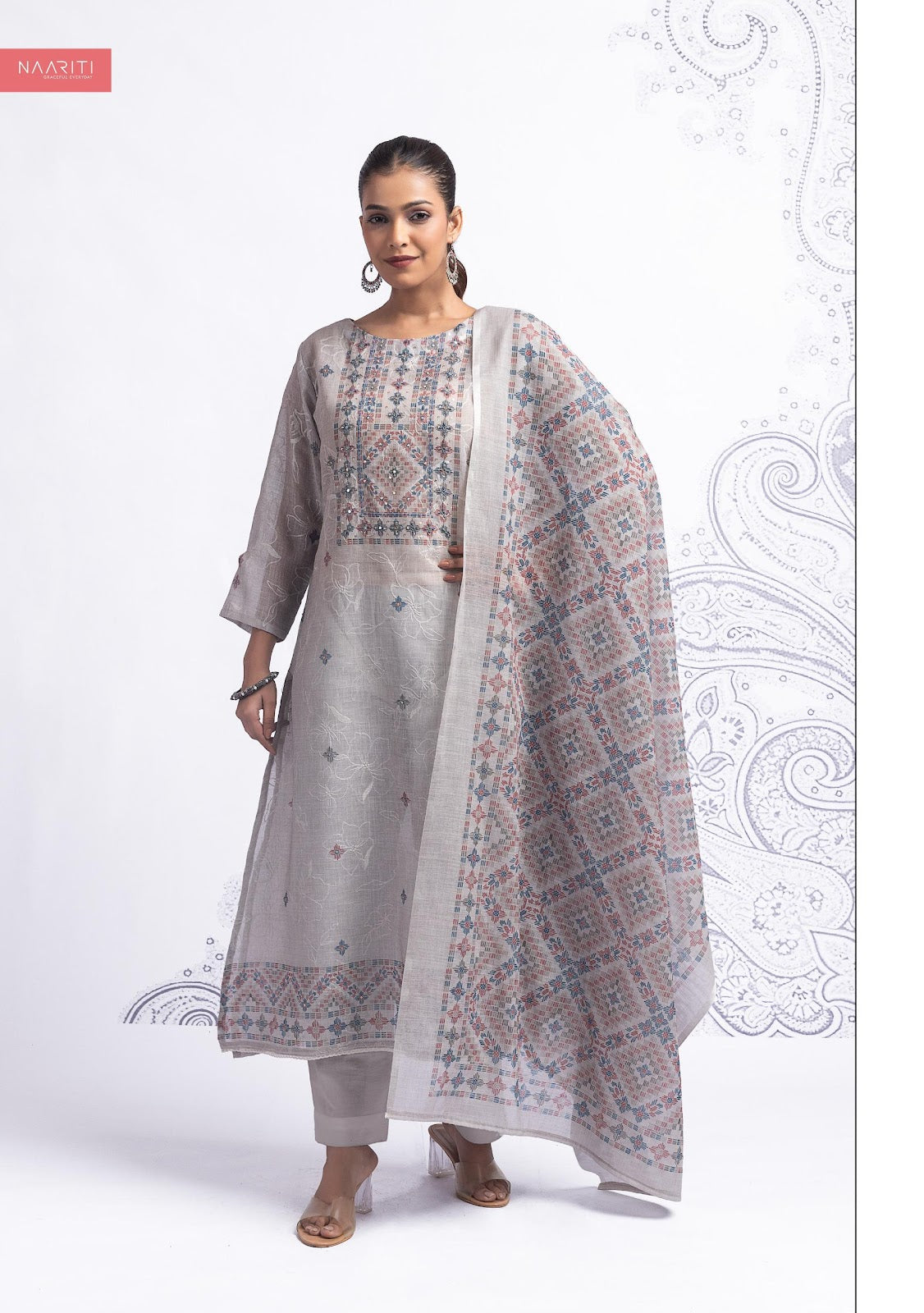Diva Naariti Linen Pant Style Suits Wholesaler Gujarat