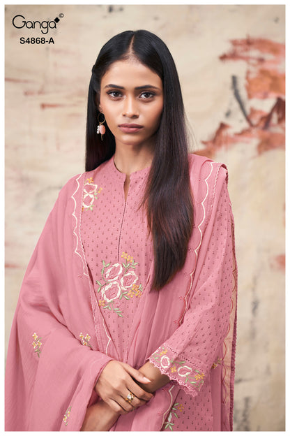 Divanshi S4868 Ganga Bemberg Plazzo Style Suits Wholesaler Gujarat