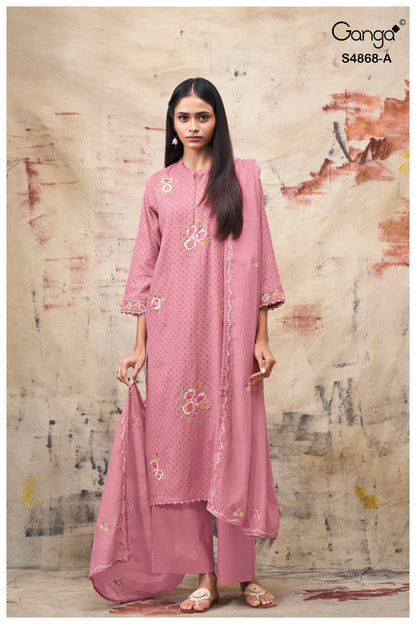 Divanshi S4868 Ganga Bemberg Plazzo Style Suits Wholesaler Gujarat