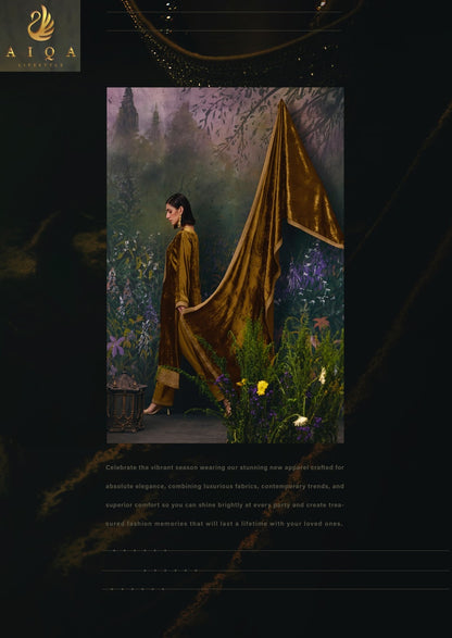 Divine Elegance Aiqa Viscose Velvet Suits Wholesale