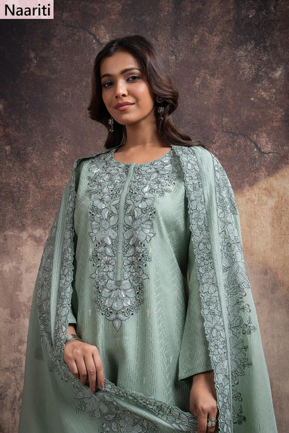Divshi Naariti Chanderi Silk Pant Style Suits Exporter India