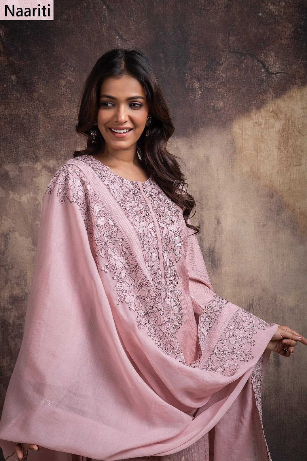 Divshi Naariti Chanderi Silk Pant Style Suits Exporter India
