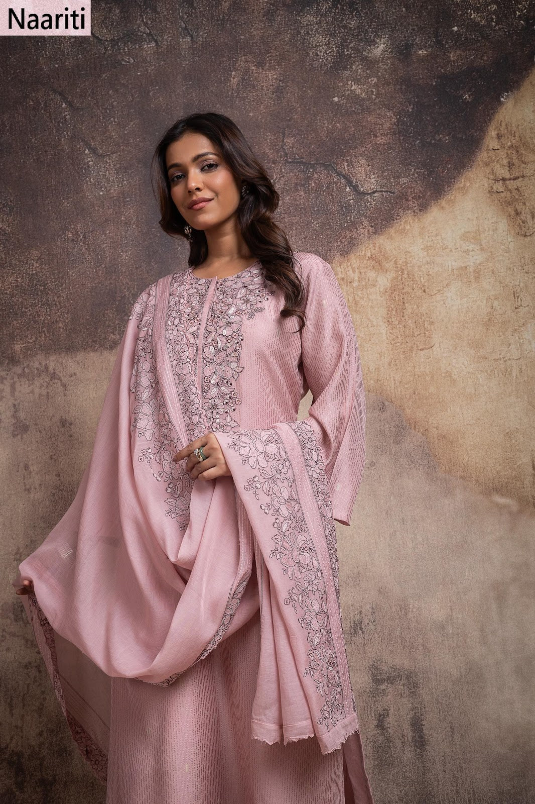 Divshi Naariti Chanderi Silk Pant Style Suits Exporter India