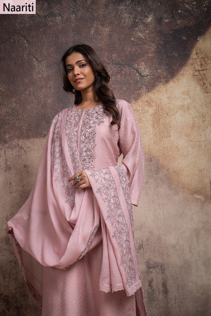 Divshi Naariti Chanderi Silk Pant Style Suits Exporter India