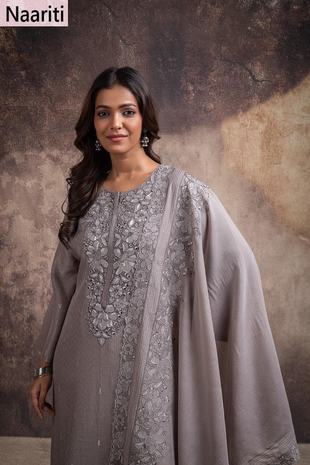 Divshi Naariti Chanderi Silk Pant Style Suits Exporter India