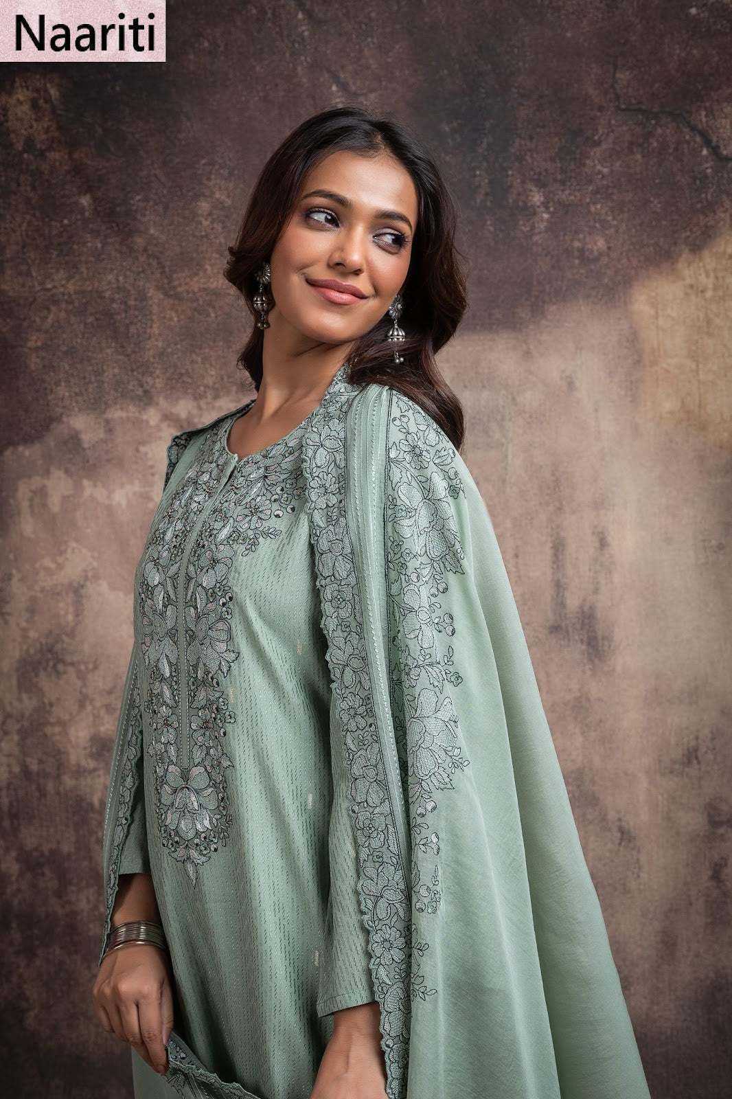 Divshi Naariti Chanderi Silk Pant Style Suits Exporter India