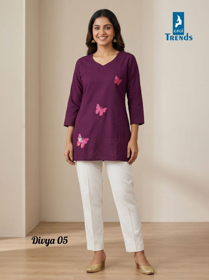 Divya Kaya Trends Cotton Fancy Tops Manufacturer Ahmedabad