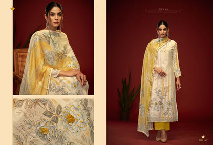 Divya Pro Sargam Prints Viscose Muslin Pant Style Suits Wholesaler India