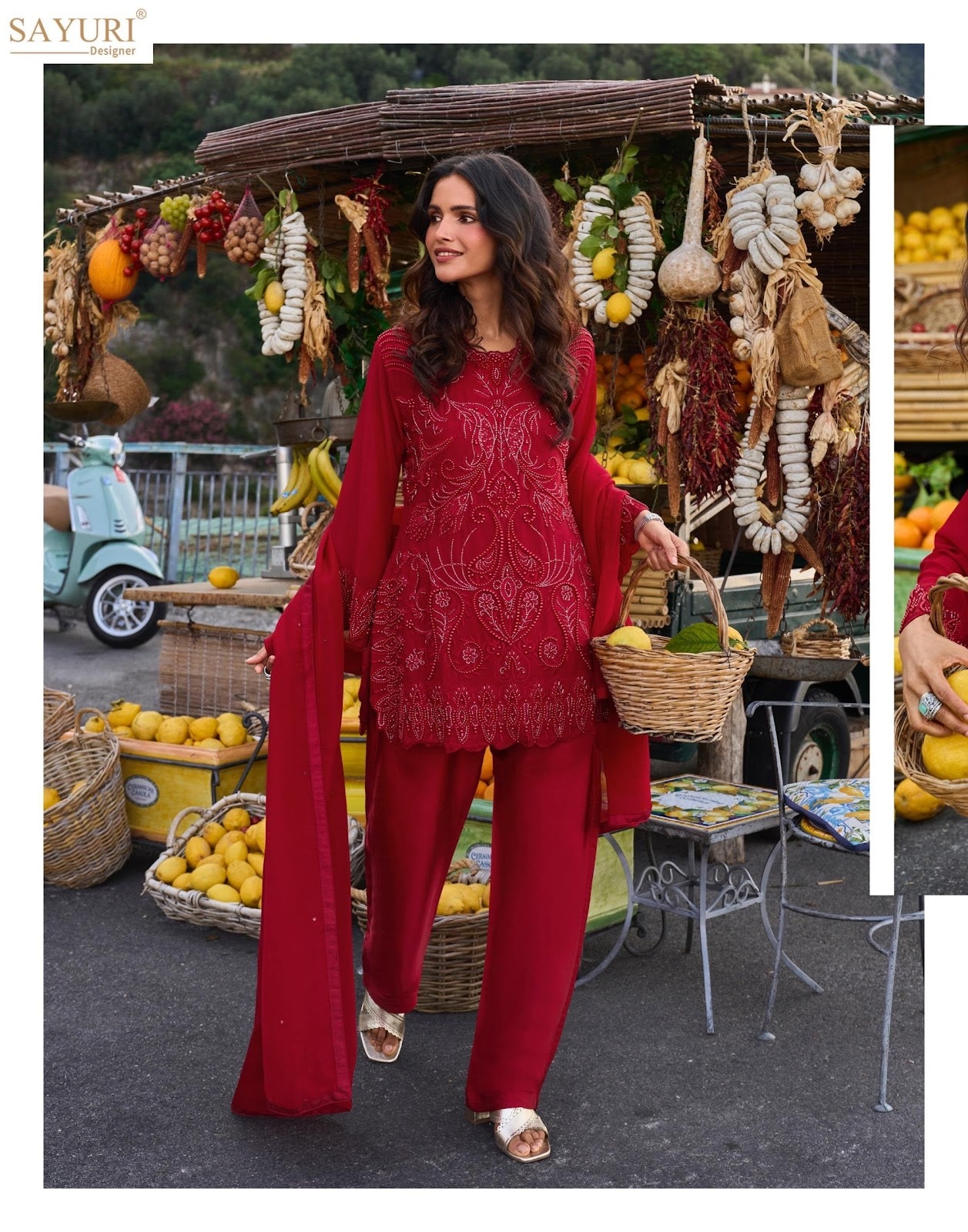 Divya Sayuri Georgette Readymade Suits Manufacturer Gujarat
