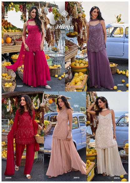 Divya Sayuri Georgette Readymade Suits Manufacturer Gujarat