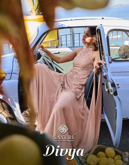 Divya Sayuri Georgette Readymade Suits Manufacturer Gujarat