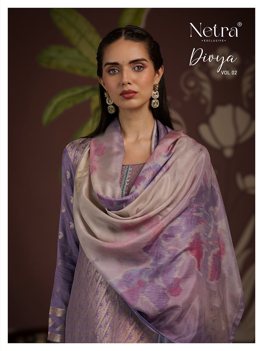 Divya Vol 2 Netra Muslin Pant Style Suits Supplier India