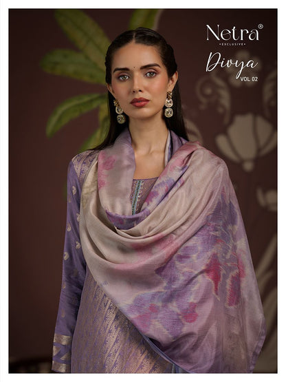 Divya Vol 2 Netra Muslin Pant Style Suits Supplier India