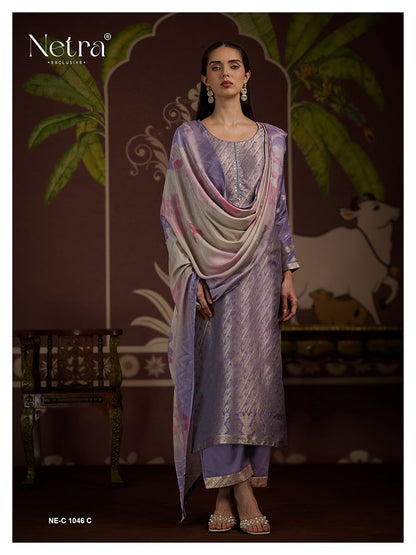 Divya Vol 2 Netra Muslin Pant Style Suits Supplier India