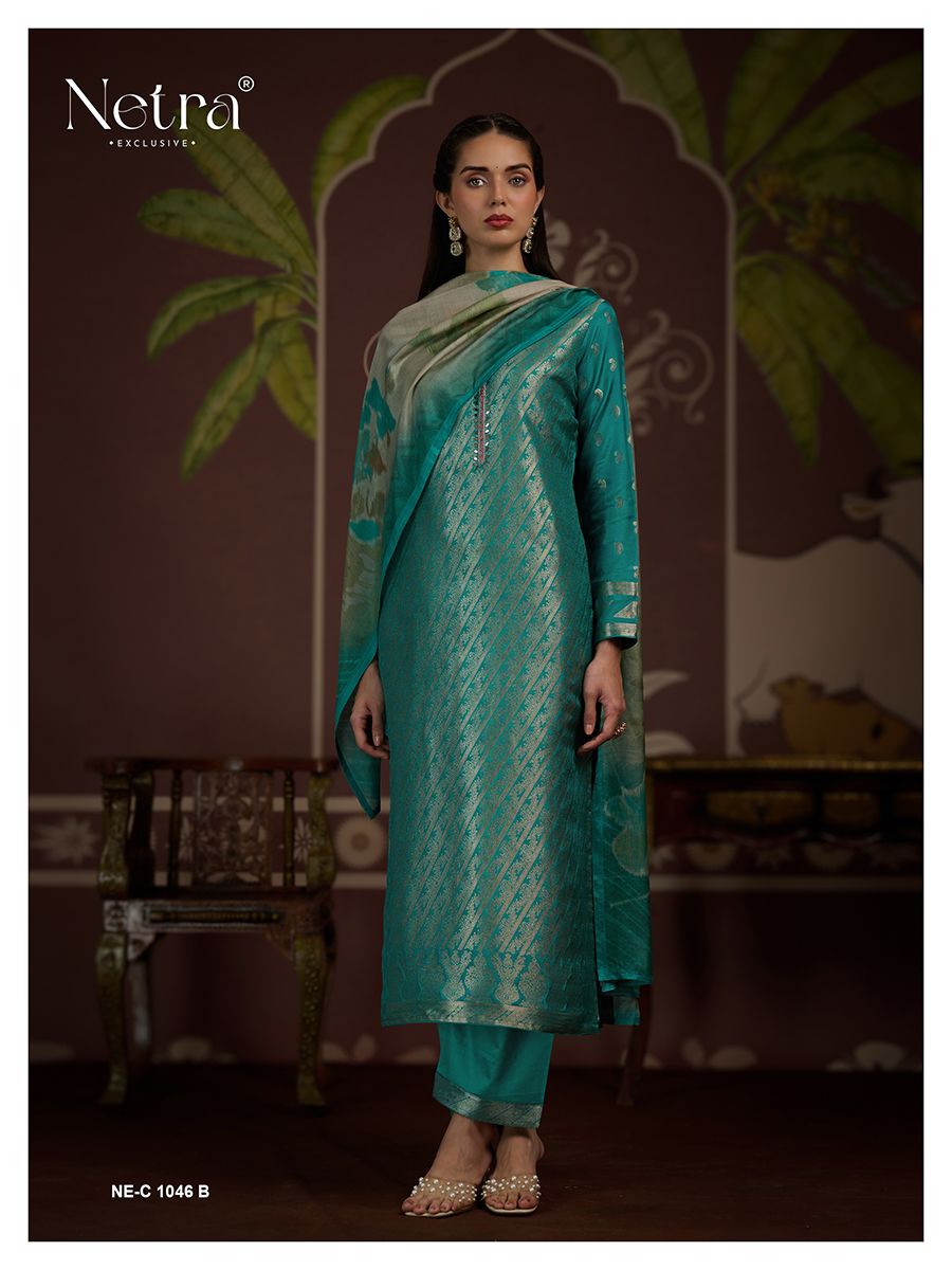 Divya Vol 2 Netra Muslin Pant Style Suits Supplier India