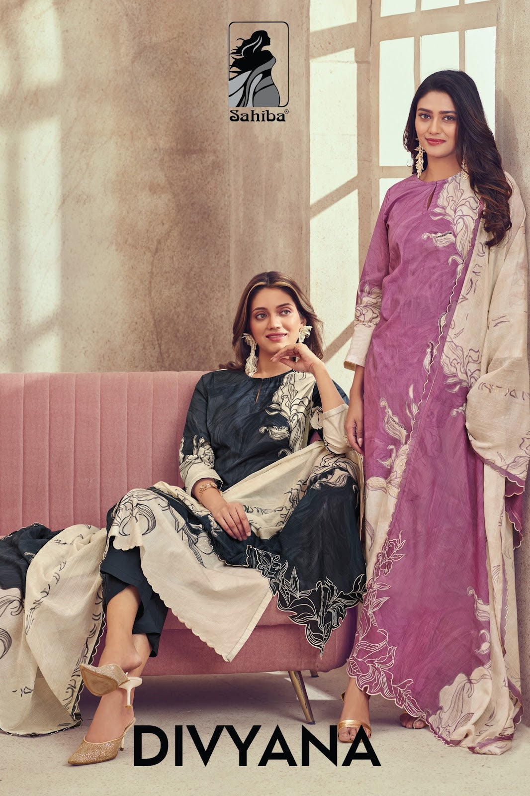 Divyana Sahiba Cotton Lawn Pant Style Suits Exporter