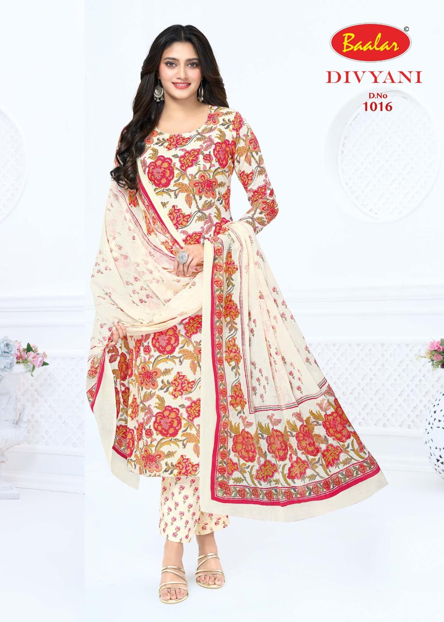 Divyani Vol 1 Baalar Cotton Dress Material Wholesale Price