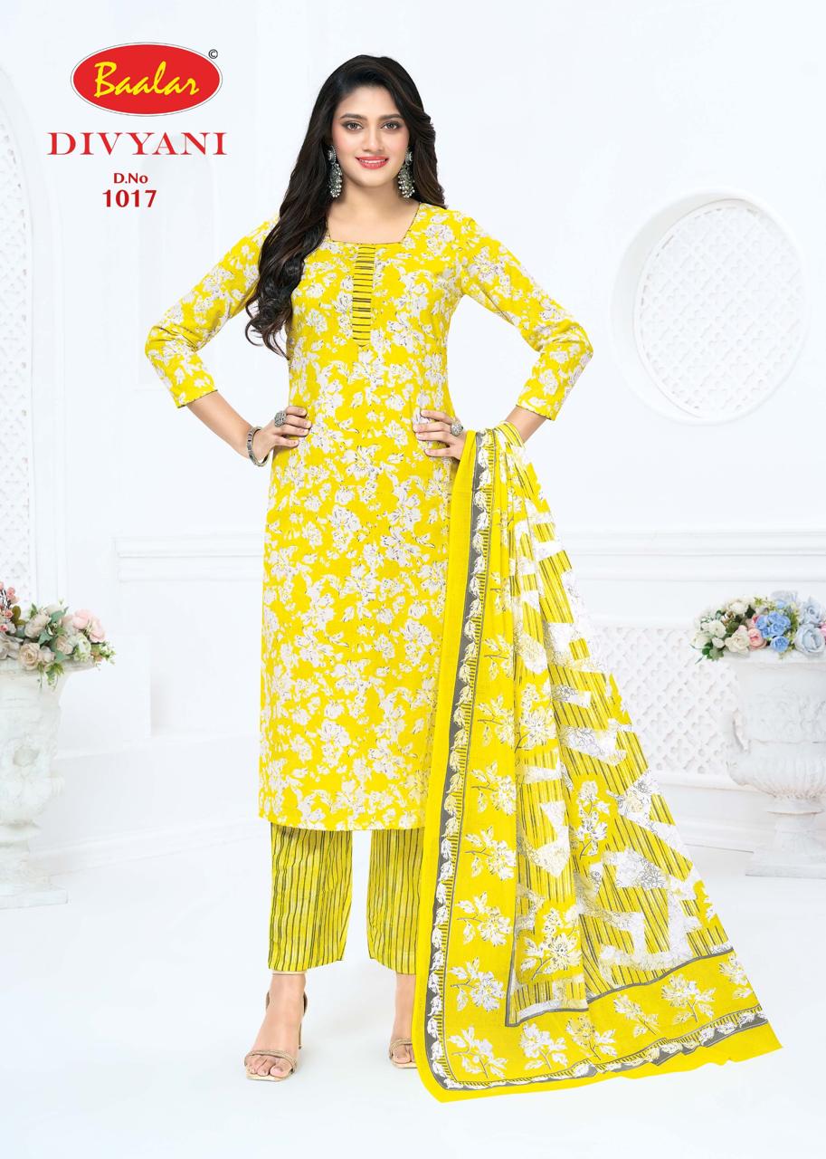 Divyani Vol 1 Baalar Cotton Dress Material Wholesale Price