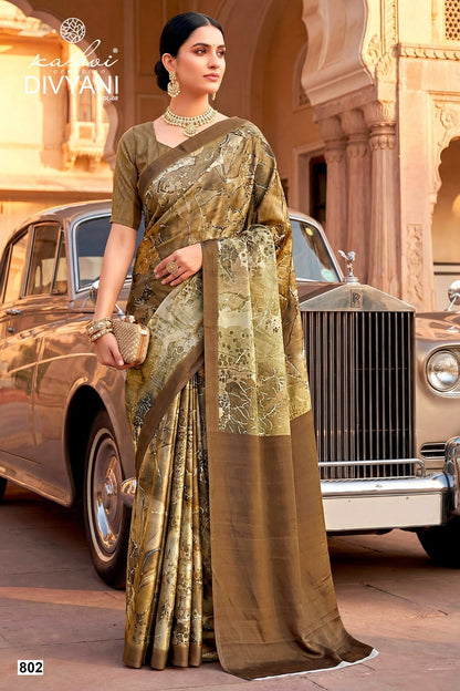 Divyani Vol 8 Kashvi Creation Satin Sarees Manufacturer
