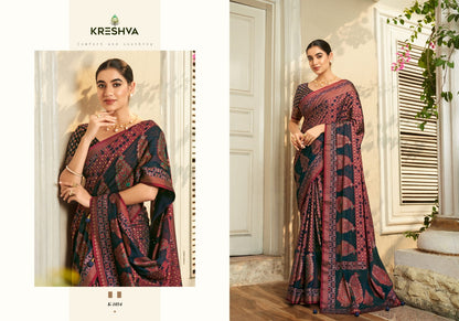 Divyanka 1054-1056 Kreshva Georgette Sarees Exporter India