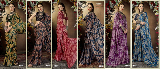 Divyanshi Vol 11 Vallabhi Prints Georgette Sarees Wholesaler
