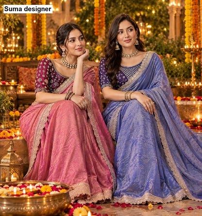 Diwali Special Suma Designer Nc Moss Sarees Wholesale