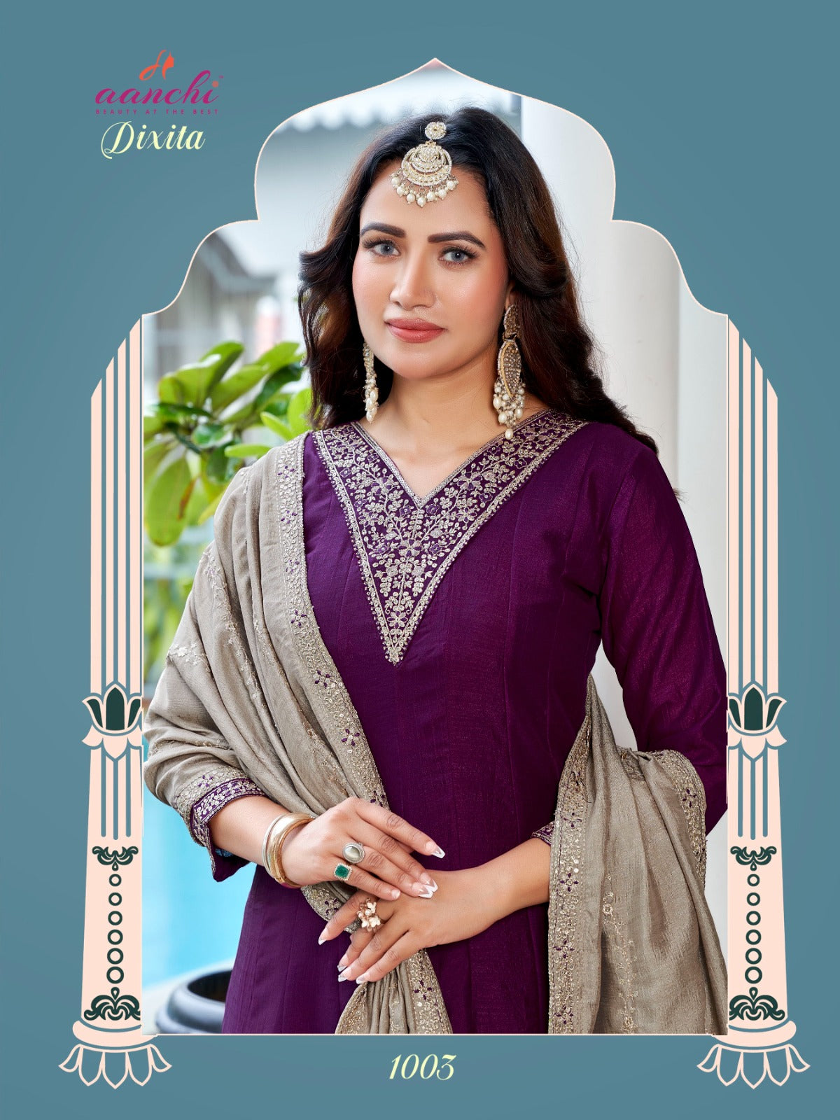 Dixita Aanchi Vichitra Silk Readymade Anarkali Suits Supplier India