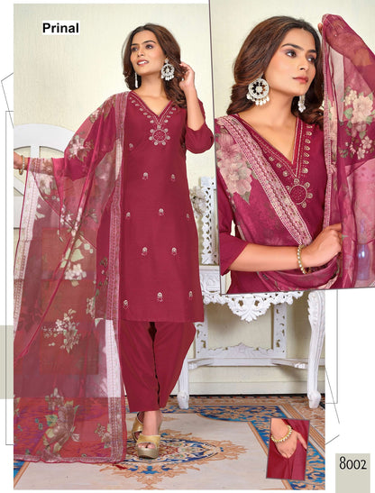 Diya Prinal Reyon Readymade Pant Style Suits Wholesaler