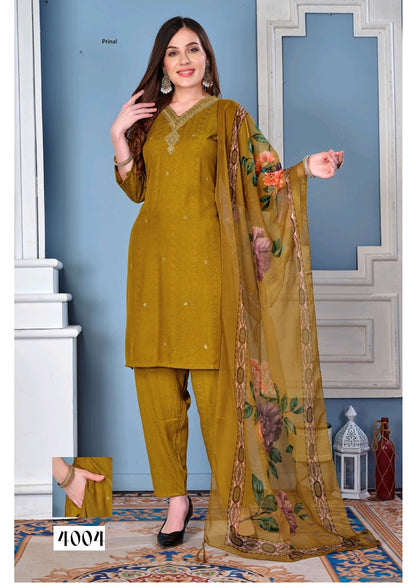 Diya Prinal Reyon Readymade Pant Style Suits Wholesaler India