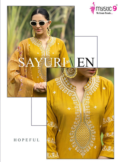 Diya Vol 2 Mystic 9 Roman Silk Readymade Pant Style Suits Exporter Gujarat