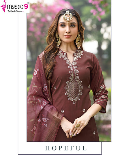 Diya Vol 2 Mystic 9 Roman Silk Readymade Pant Style Suits Exporter Gujarat