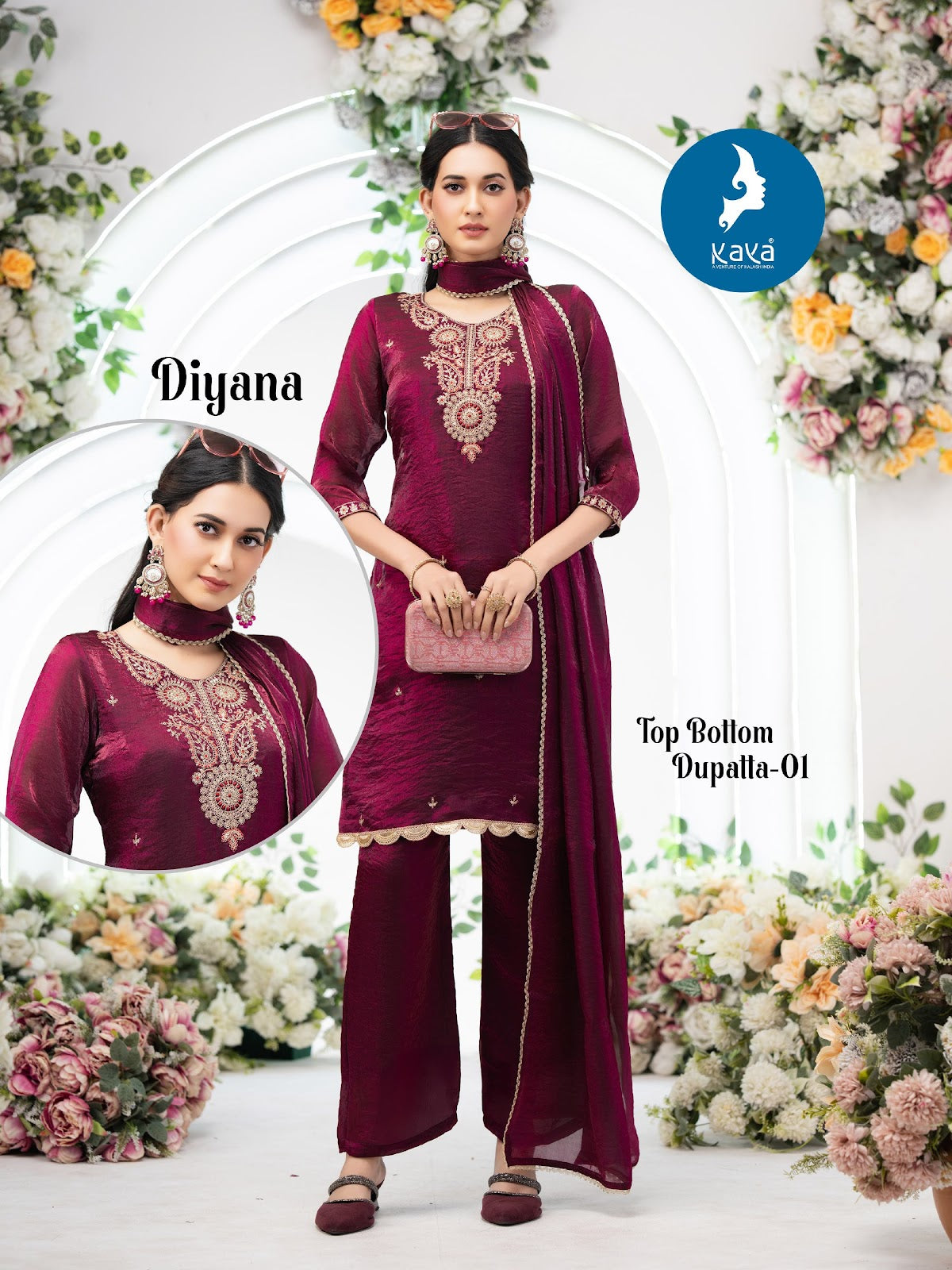 Diyana Kaya Fandy Readymade Pant Style Suits Manufacturer Ahmedabad