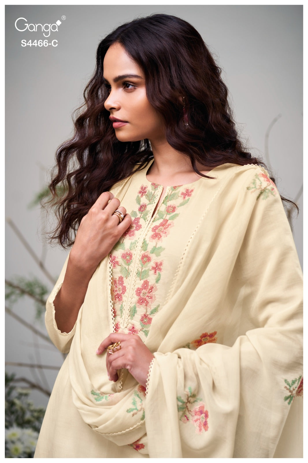 Diyanae 4466 Ganga Mul Plazzo Style Suits Manufacturer Ahmedabad
