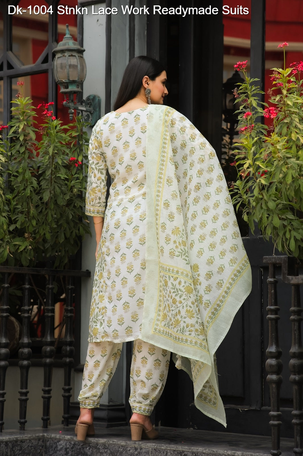 Dk-1004 Stnkn Muslin Cotton Readymade Pant Style Suits Manufacturer India