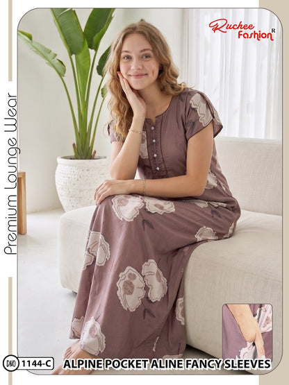 Dn 1139-1146 Ruchee Fashion Alpine Night Gowns Manufacturer