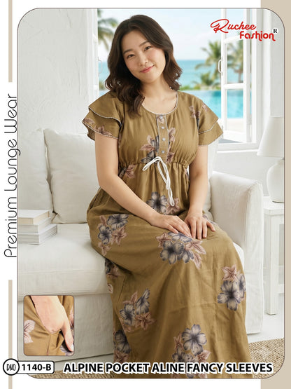 Dn 1139-1146 Ruchee Fashion Alpine Night Gowns Manufacturer