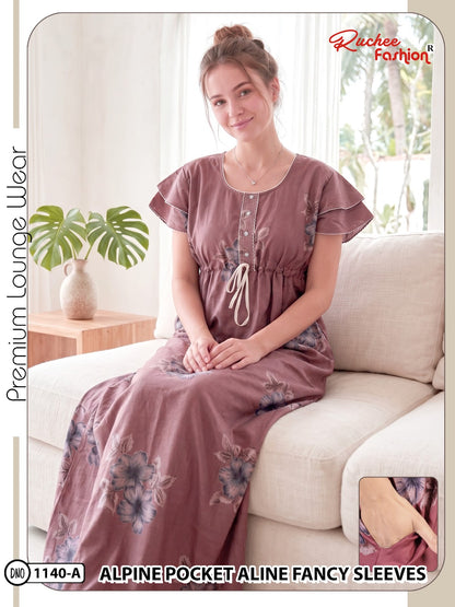 Dn 1139-1146 Ruchee Fashion Alpine Night Gowns Manufacturer