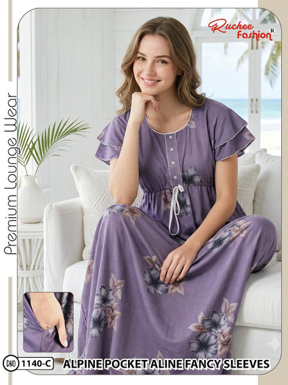 Dn 1139-1146 Ruchee Fashion Alpine Night Gowns Manufacturer