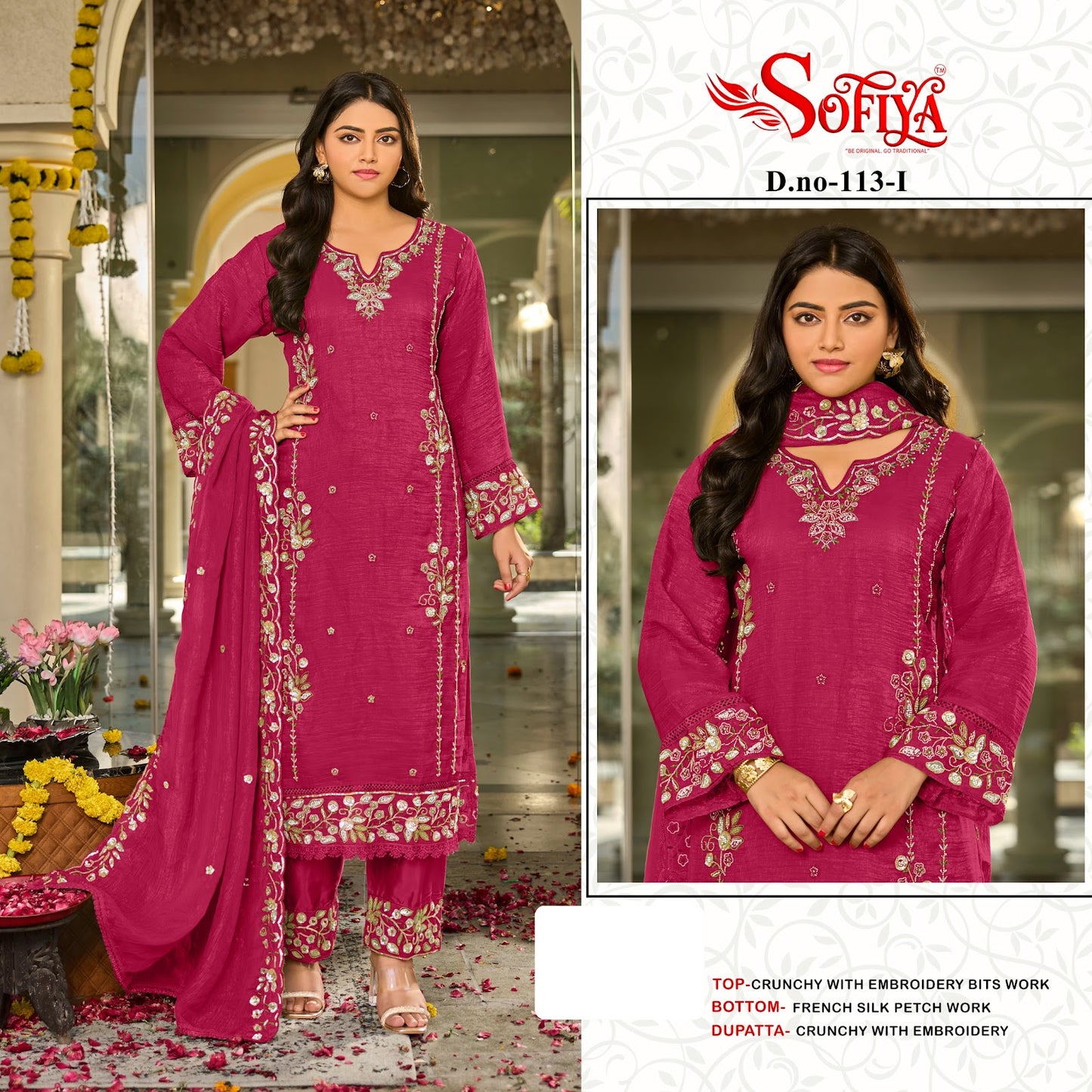 Dn 113 Ijkl Sofiya Crunchy Pakistani Salwar Suits Supplier India