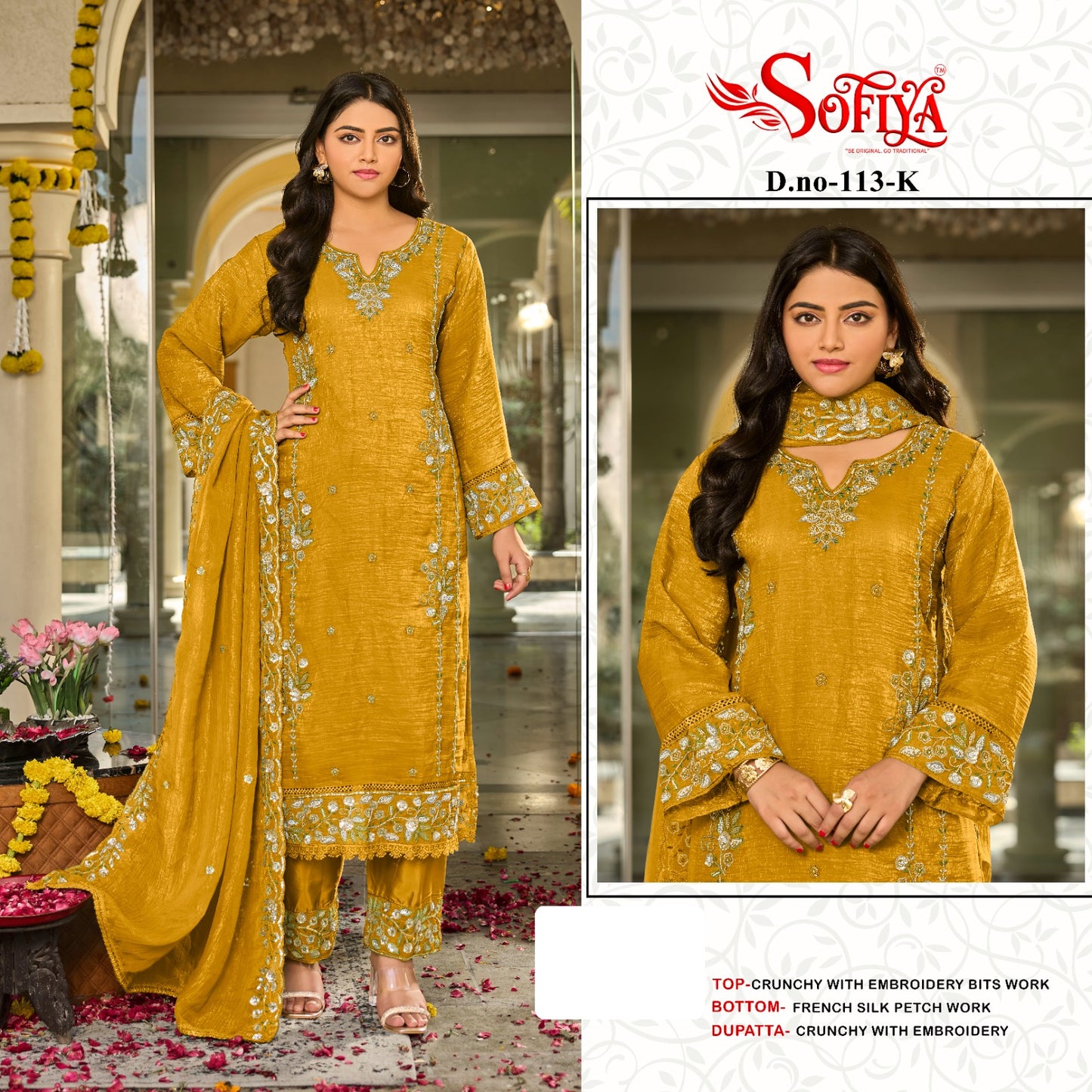 Dn 113 Ijkl Sofiya Crunchy Pakistani Salwar Suits Supplier India