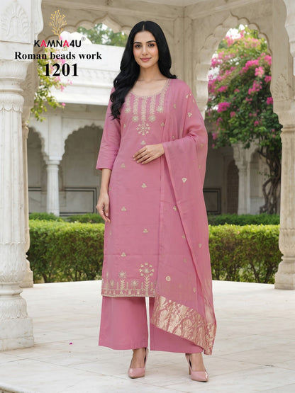 Dn 1201-1207 Kamna4U Roman Readymade Plazzo Style Suits Supplier