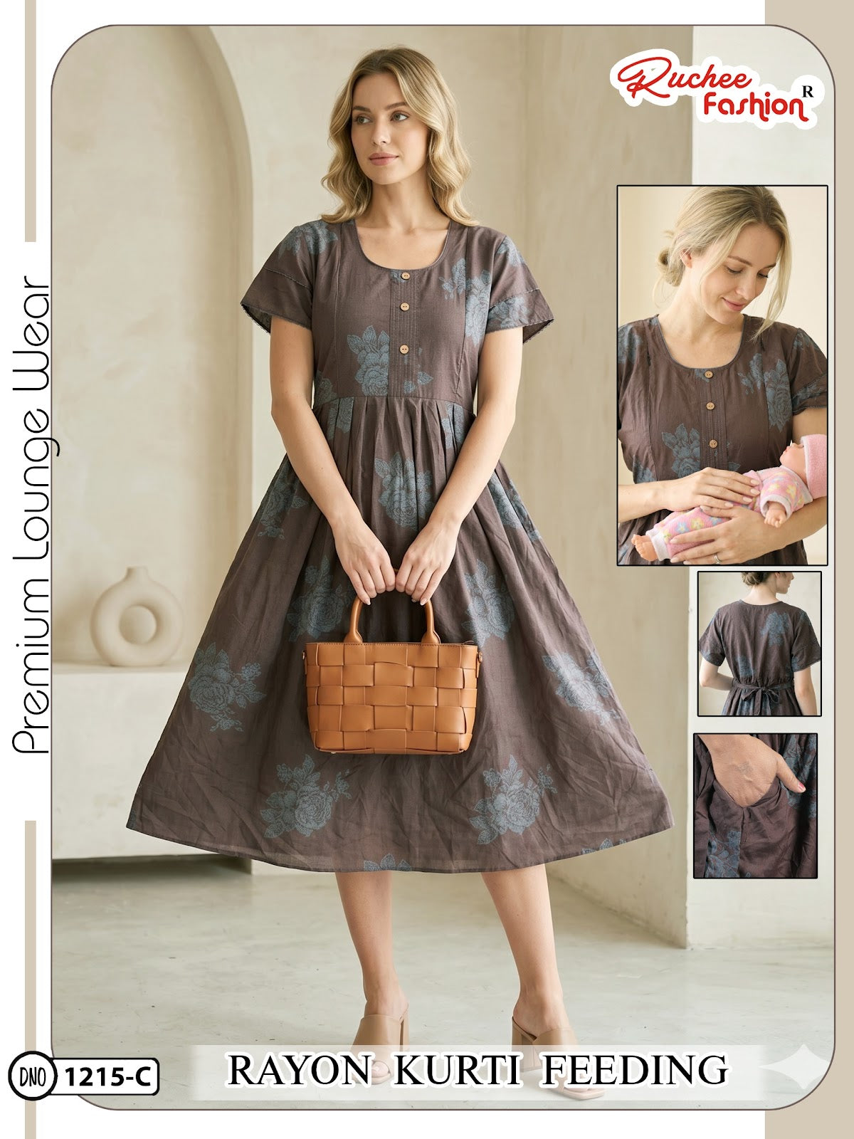 Dn 1209-1214 Ruchee Fashion Rayon Feeding Kurtis Supplier