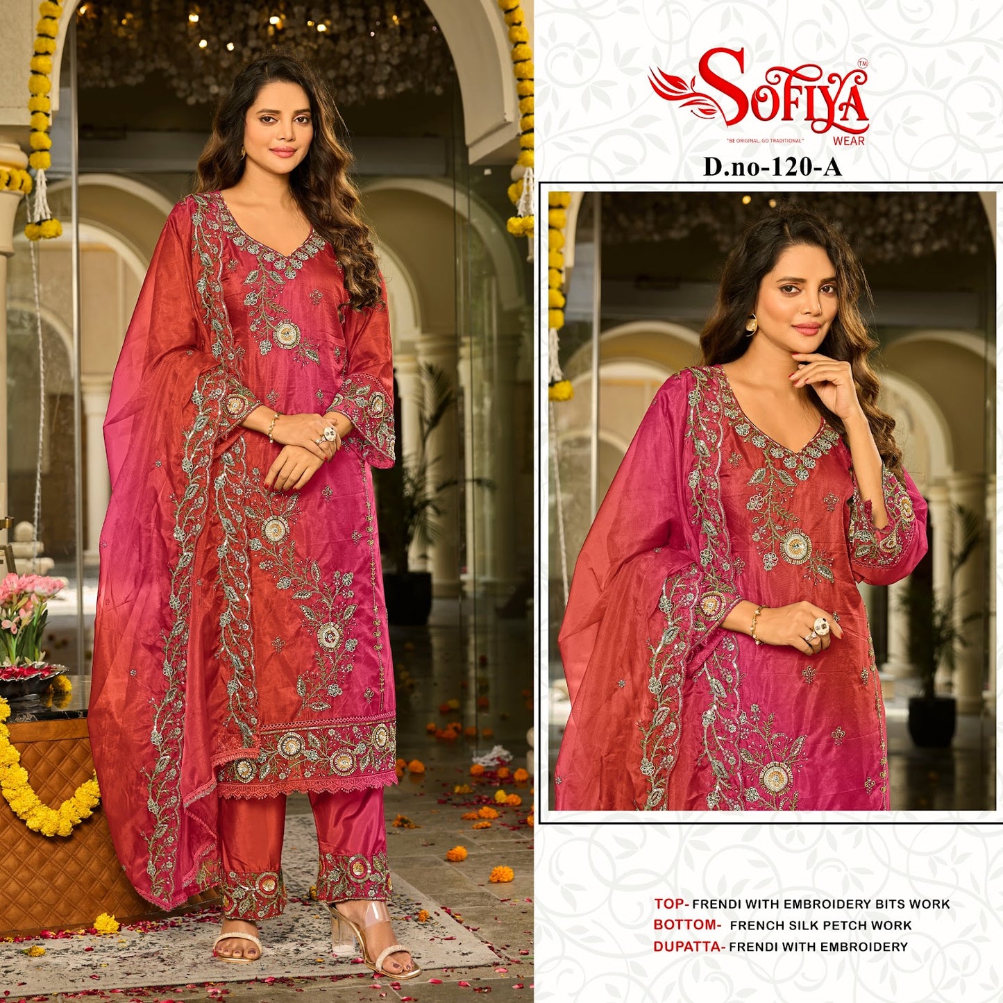 Dn 120 Abcd Sofiya Fendy Pakistani Salwar Suits Wholesaler