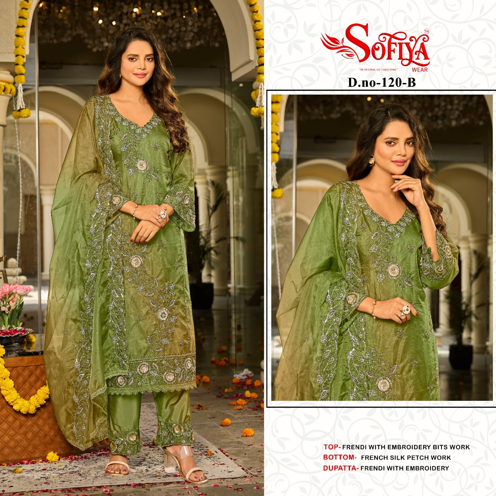 Dn 120 Abcd Sofiya Fendy Pakistani Salwar Suits Wholesaler