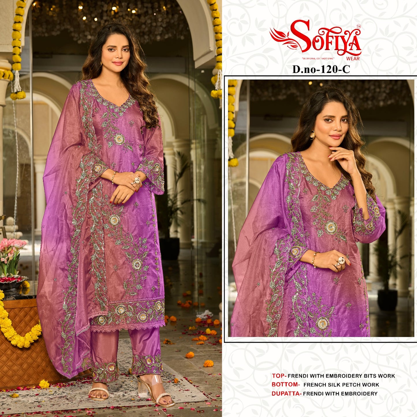 Dn 120 Abcd Sofiya Fendy Pakistani Salwar Suits Wholesaler