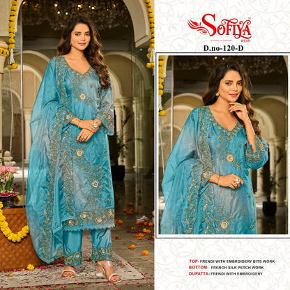 Dn 120 Abcd Sofiya Fendy Pakistani Salwar Suits Wholesaler