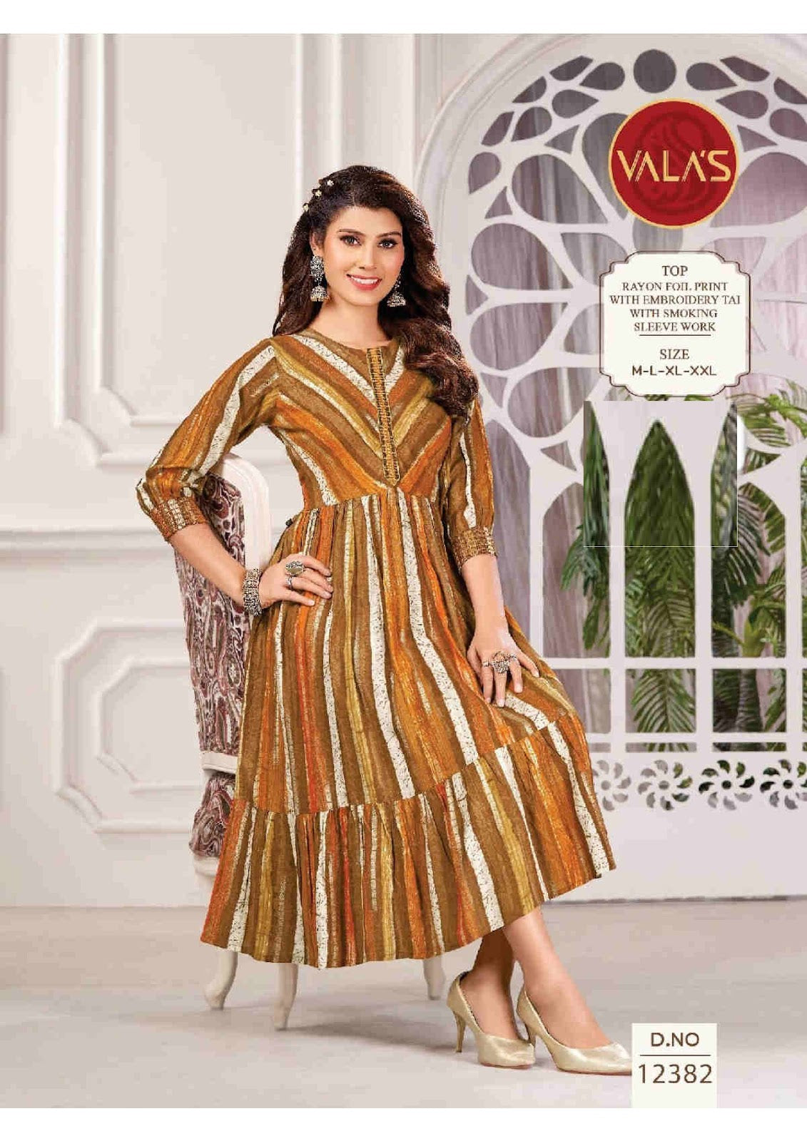 Dn 12382 Valas Anarkali Kurtis Exporter Gujarat
