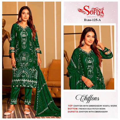 Dn 125 Abcd Sofiya Chiffon Pakistani Salwar Suits Supplier India
