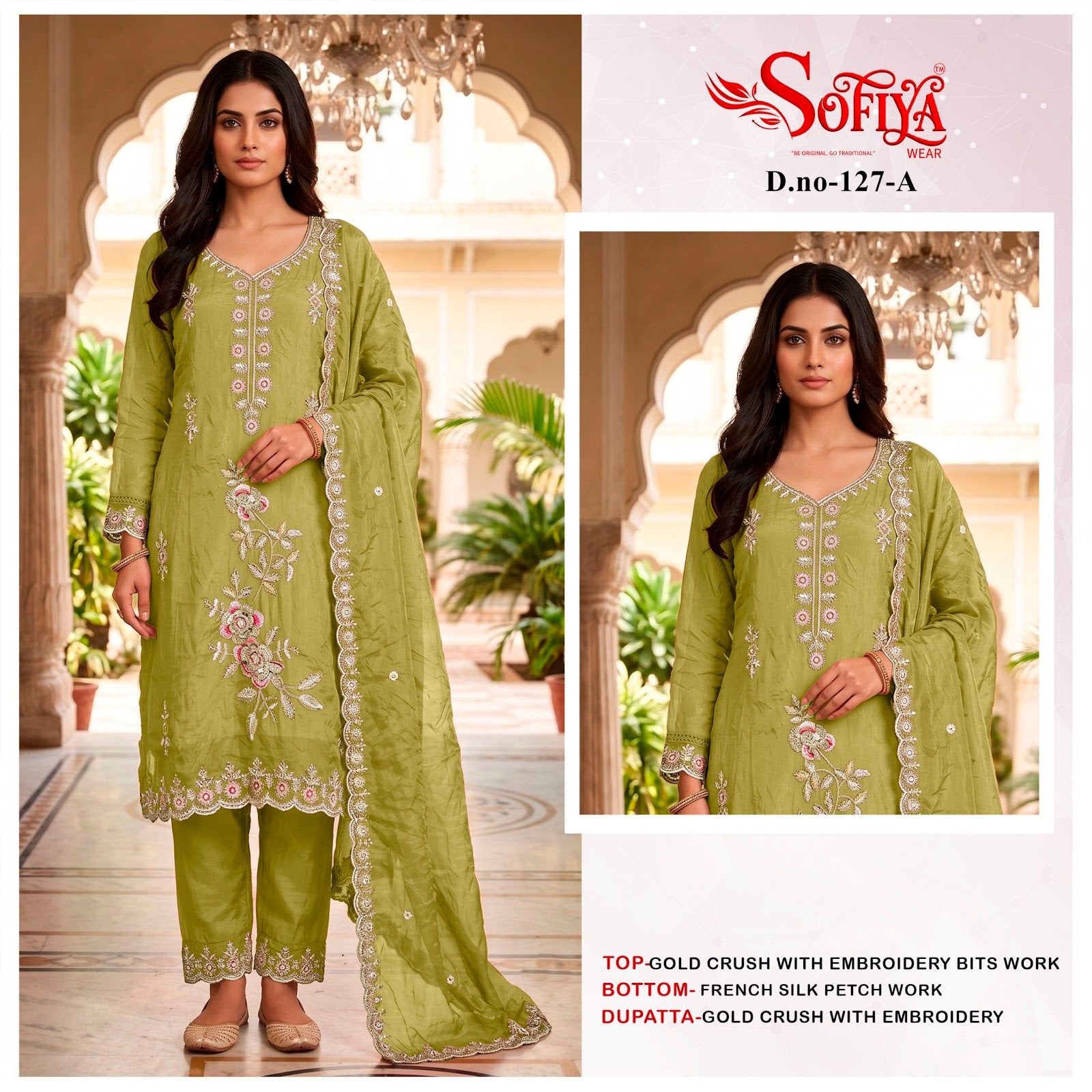 Dn 127 Abcd Sofiya Crush Pakistani Salwar Suits Manufacturer India